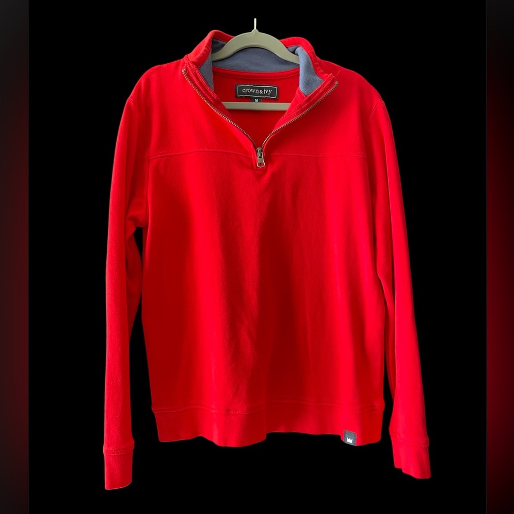 crown & Ivy boys pullover half zip size M